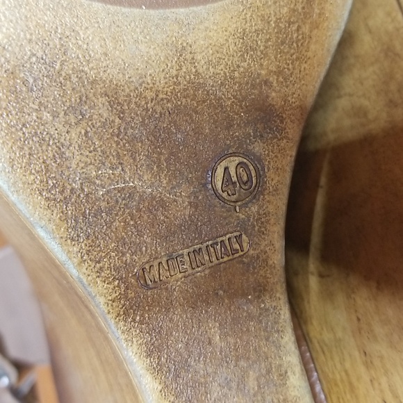 Steve Madden Womens Belma Open Toe Brown Platform Leather Wedge Heels Size 9 - Picture 9 of 15